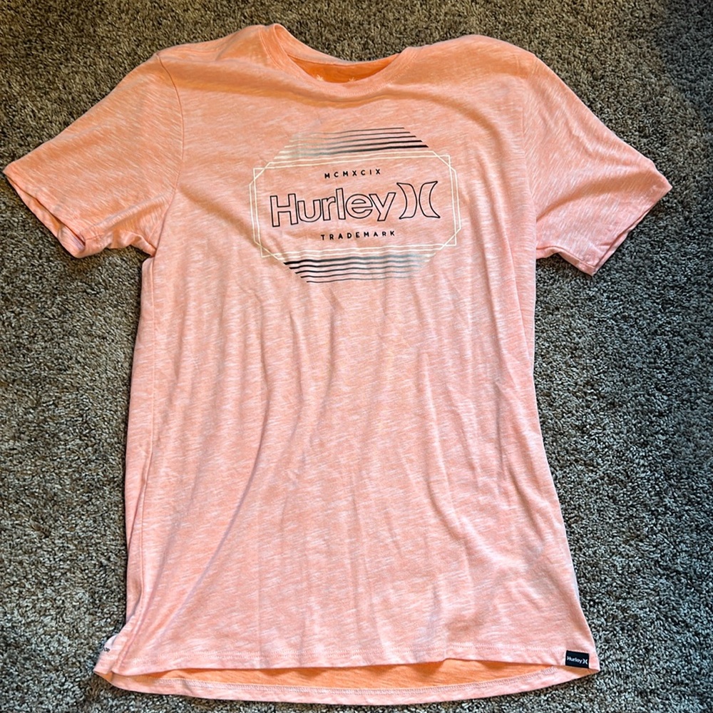 HURLEY graphic tee - MEDIUM - Heathered Orange